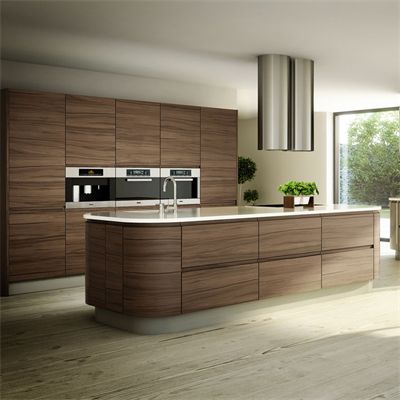 Thi Công tủ bếp gỗ óc chó tự nhiên - MH002