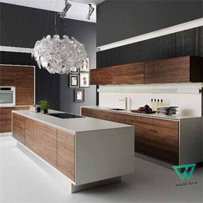 Thi Công tủ bếp gỗ óc chó tự nhiên - MH005