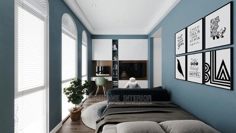 Trang trí nội thất phòng ngủ trẻ em với bộ tranh canvas treo tường