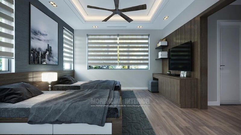 Mẫu tranh canvas giúp bức từng không bị trống trải và tạo điểm nhấn hơn cho căn phòng