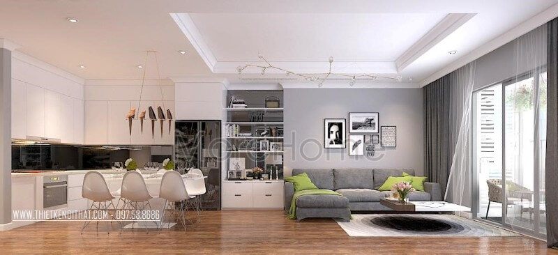 Thiết kế nội thất căn hộ Park hill hiện đại