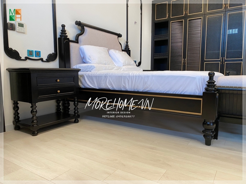 Việc thi công giường ngủ gỗ tự nhiên với các chi tiết được làm tỉ mỉ sẽ giúp gia chủ có được một khoảng thời gian nghỉ ngơi và giấc ngủ ngon.